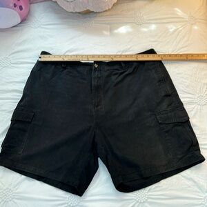 Men’s 3x cotton black cargo shorts